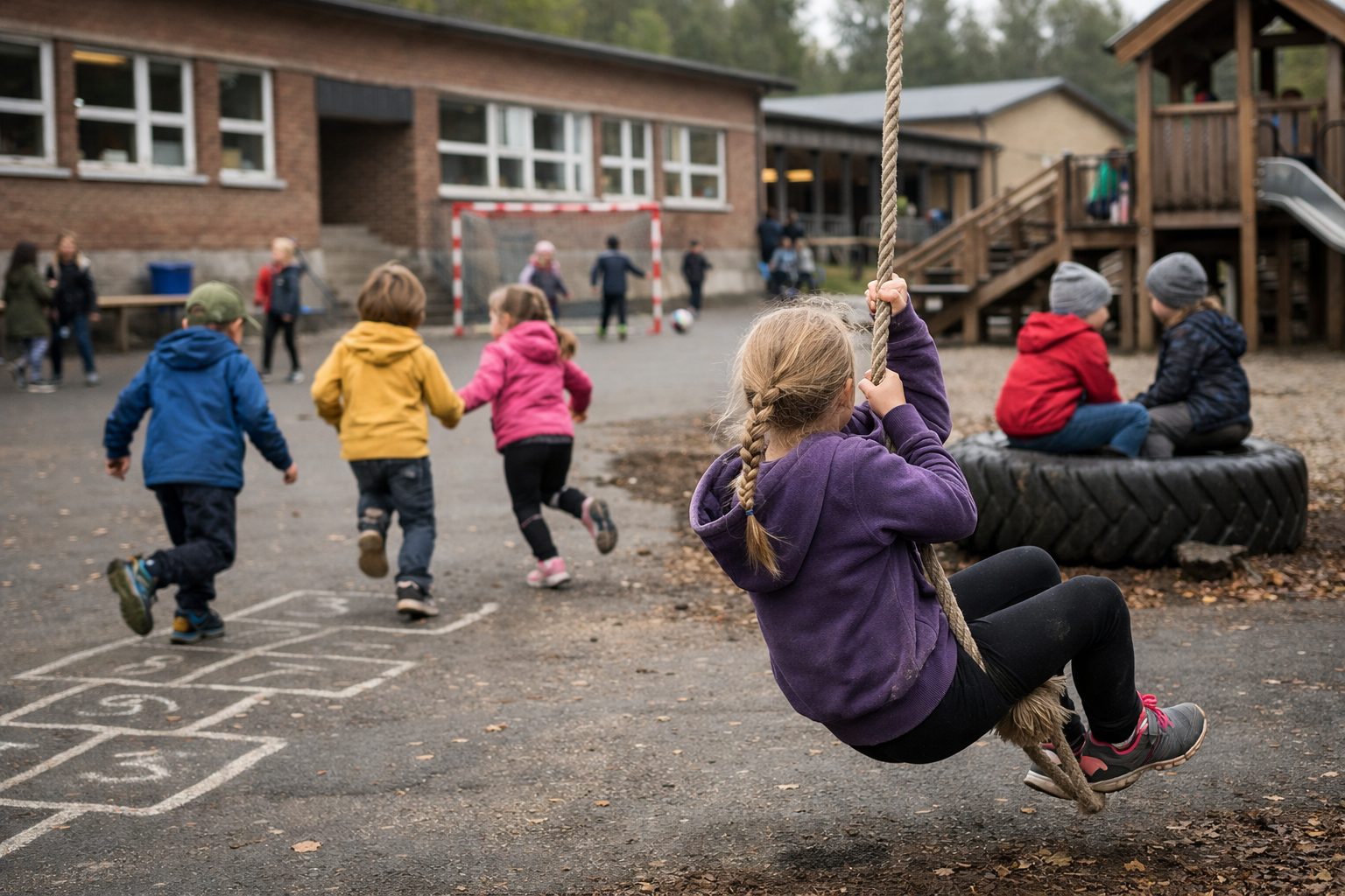 Bilde av barn som leker i en skolegrd Man skal ikke se barnas fjes elelr kunne gjenkjenne noen men de skal se ut som de har det gy Ikke stockbilde mer-3 Bilde av barn som leker i en skolegrd Man skal ikke se barnas fjes elelr kunne gjenkjenne noen men de skal se ut som de har det gy Ikke stockbilde mer-3